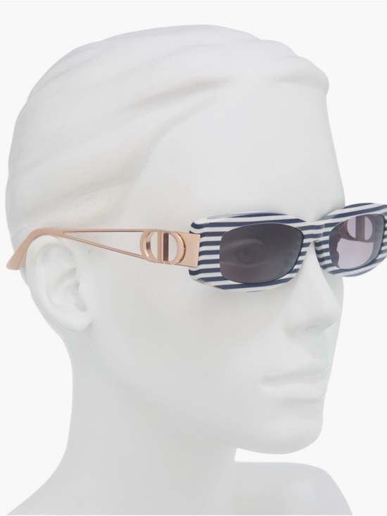 DIOR 30Montaigne S14I 54mm Rectangular Sunglasses BLUE NWT case and box main image 4
